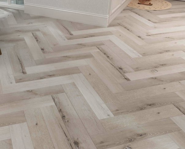 Light Washed Oak 5mm SPC Herringbone 