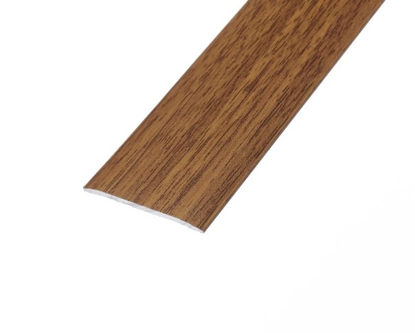 Dark Oak Flat Aluminium Door Bar 0.9m