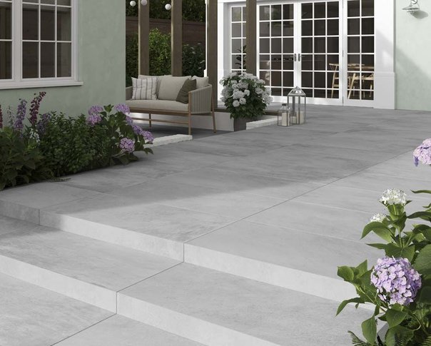 Glazed Silver 600x1200mm Outdoor 20mm Porcelain Tile