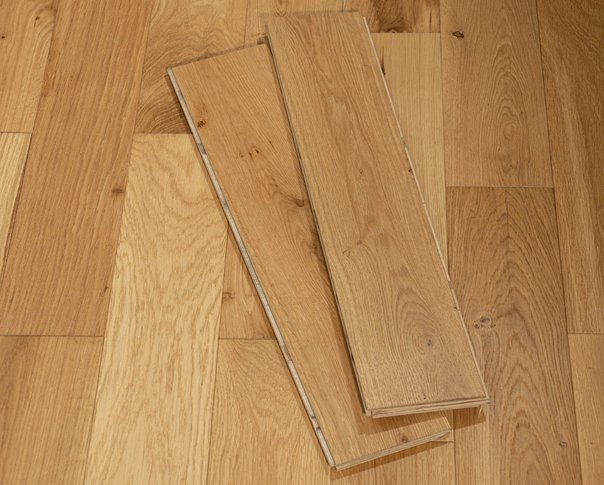 Natural Oak 14mm Brushed & UV oiled