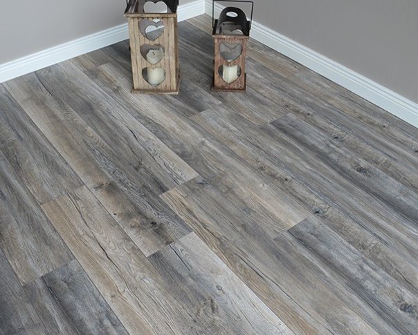 Distressed Grey Oak 12mm Laminate Flooring