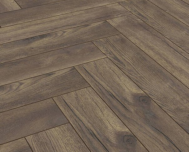 Chocolate Oak 8mm Herringbone