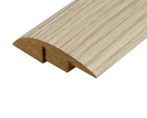 White Varnished Oak Laminate Ramp Bar - 0.9m