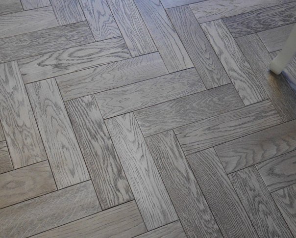 Gunmetal Grey Oak Herringbone 18mm