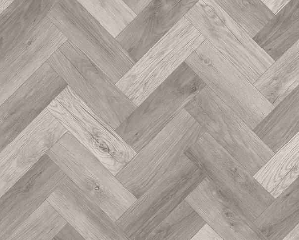 City Grey Oak Herringbone Dryback LVT