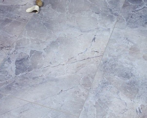Grey Marble Tile Effect Laminate Flooring