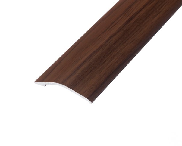 Dark Walnut Ramp Aluminium Door Bar 0.9m