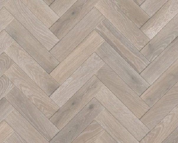 14mm x 100mm x 400mm Whitewash Grey Herringbone Oak