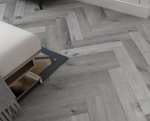 Winter Oak Grey 5mm SPC Herringbone 