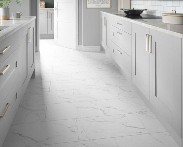 White Marble Tile SPC Click