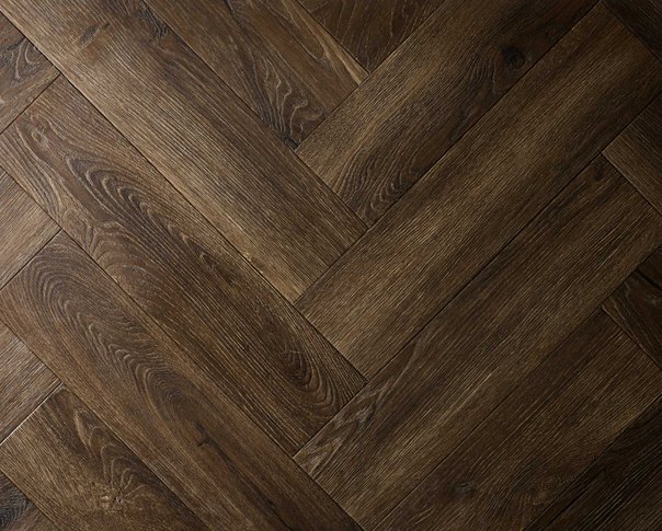 Rich Oak Herringbone Embossed Dryback LVT