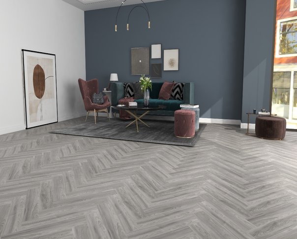 Shadow Oak 5.2mm SPC Herringbone Click