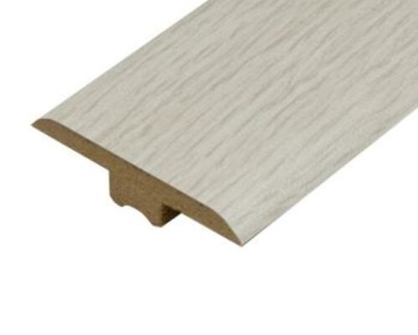 White Brushed Laminate Doorbar - T-Bar 0.9m