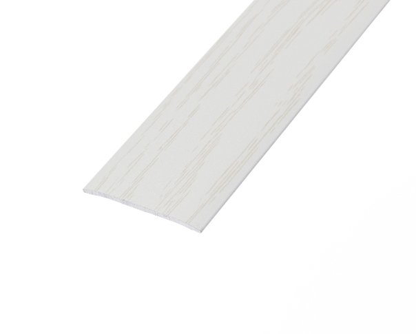 Arctic White Flat Aluminium Door Bar 0.9m