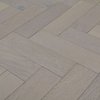 White Brushed Oak Herringbone 18mm