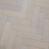 White Brushed Oak Herringbone 18mm
