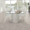 14mm x 100mm x 400mm Whitewash Grey Herringbone Oak