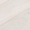 Chevron Ivory White Matt Lacquered Engineered