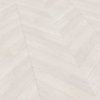 Chevron Ivory White Matt Lacquered Engineered
