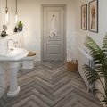 Rustic Grey Oak 5.2mm SPC Herringbone Click - SAMPLE