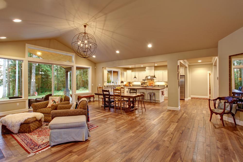 home living room hardwood floors