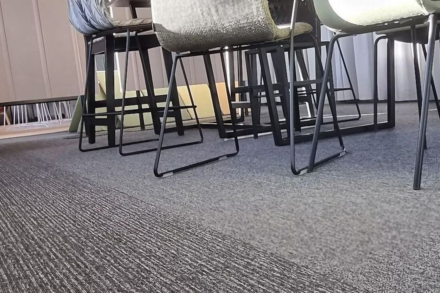Commercial carpet installation project