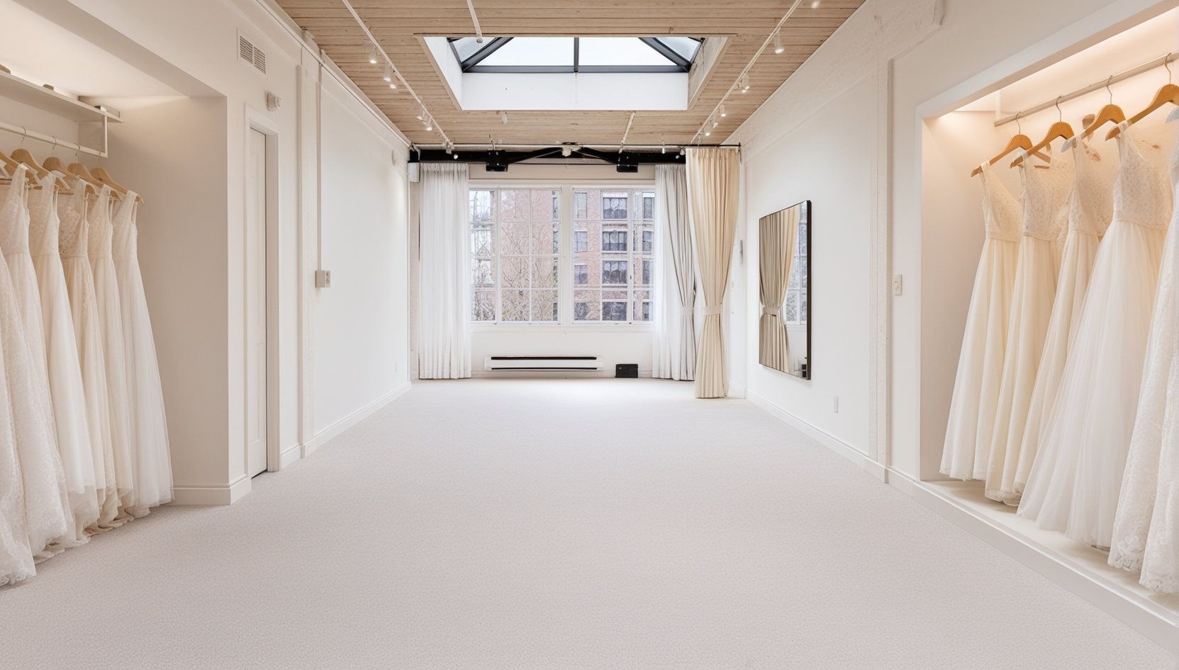New Commercial Carpet in a Downtown Vancouver Bridal Store
