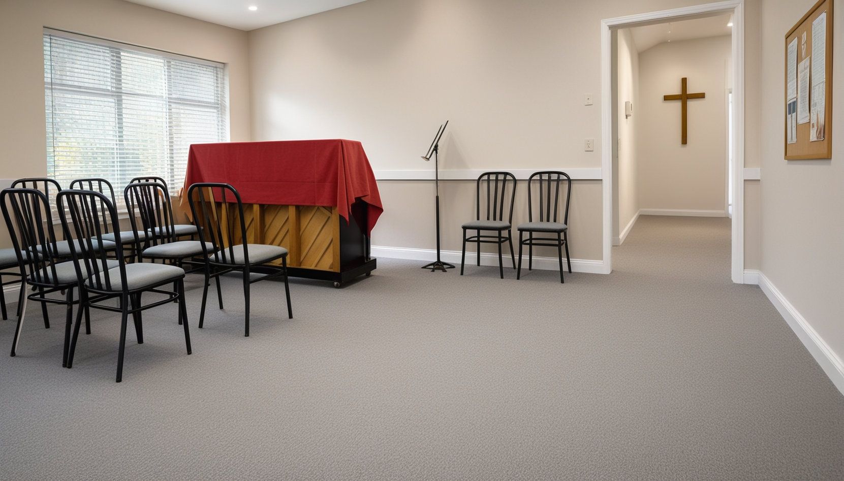 New Commercial Carpet in a Richmond Church
