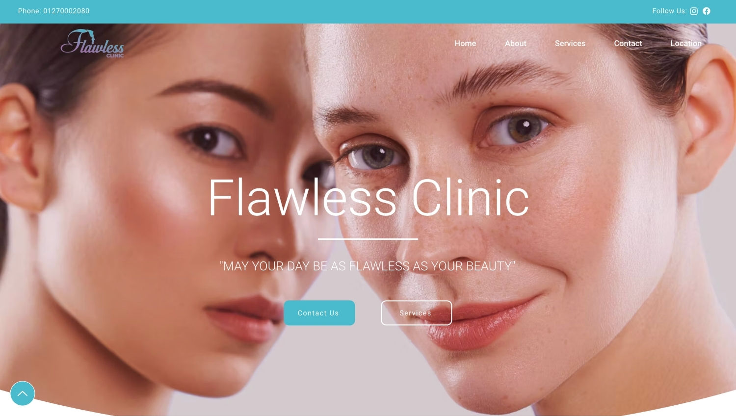 سكرين شوت لموقع Flawless Clinic