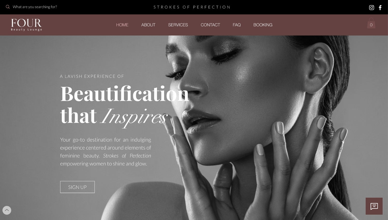 سكرين شوت لموقع FOUR Beauty Lounge