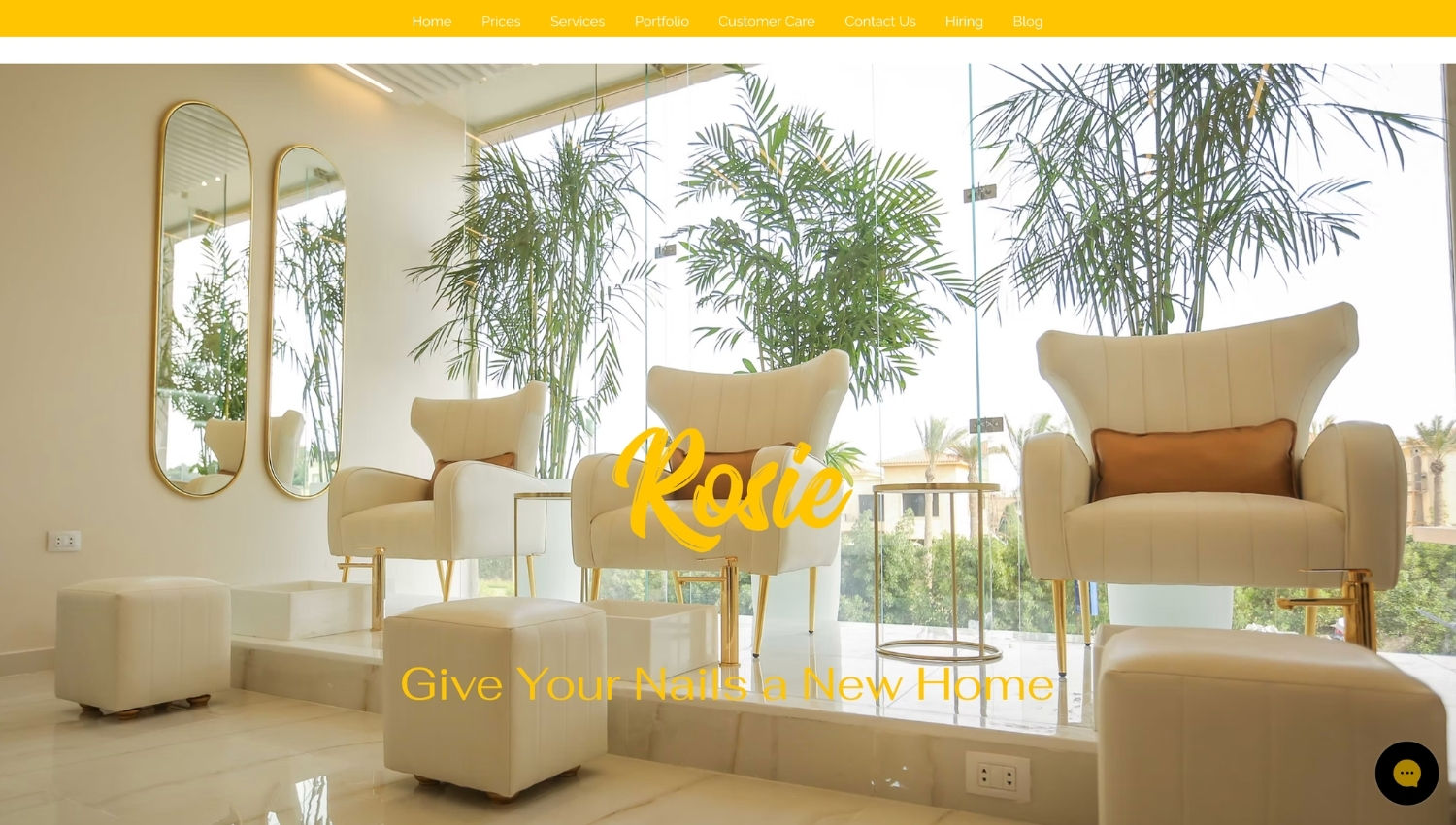 سكرين شوت لموقع Rosie Nail Boutique