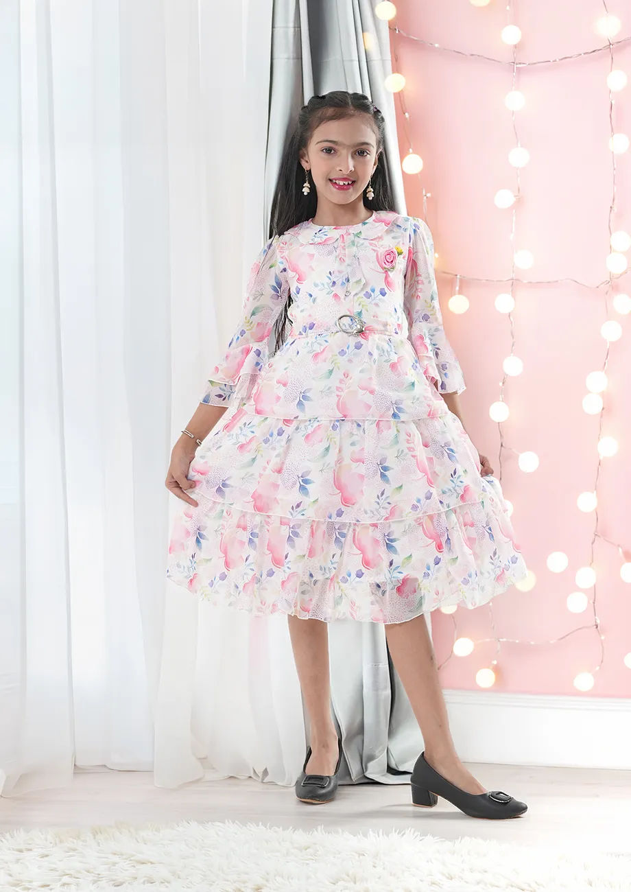 SWEETY NX Girls Black Sequin Party Dress with Faux Fur Jacket