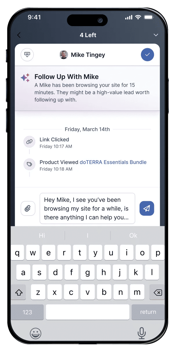 Fluid Catchups — AI-powered follow-up assistant