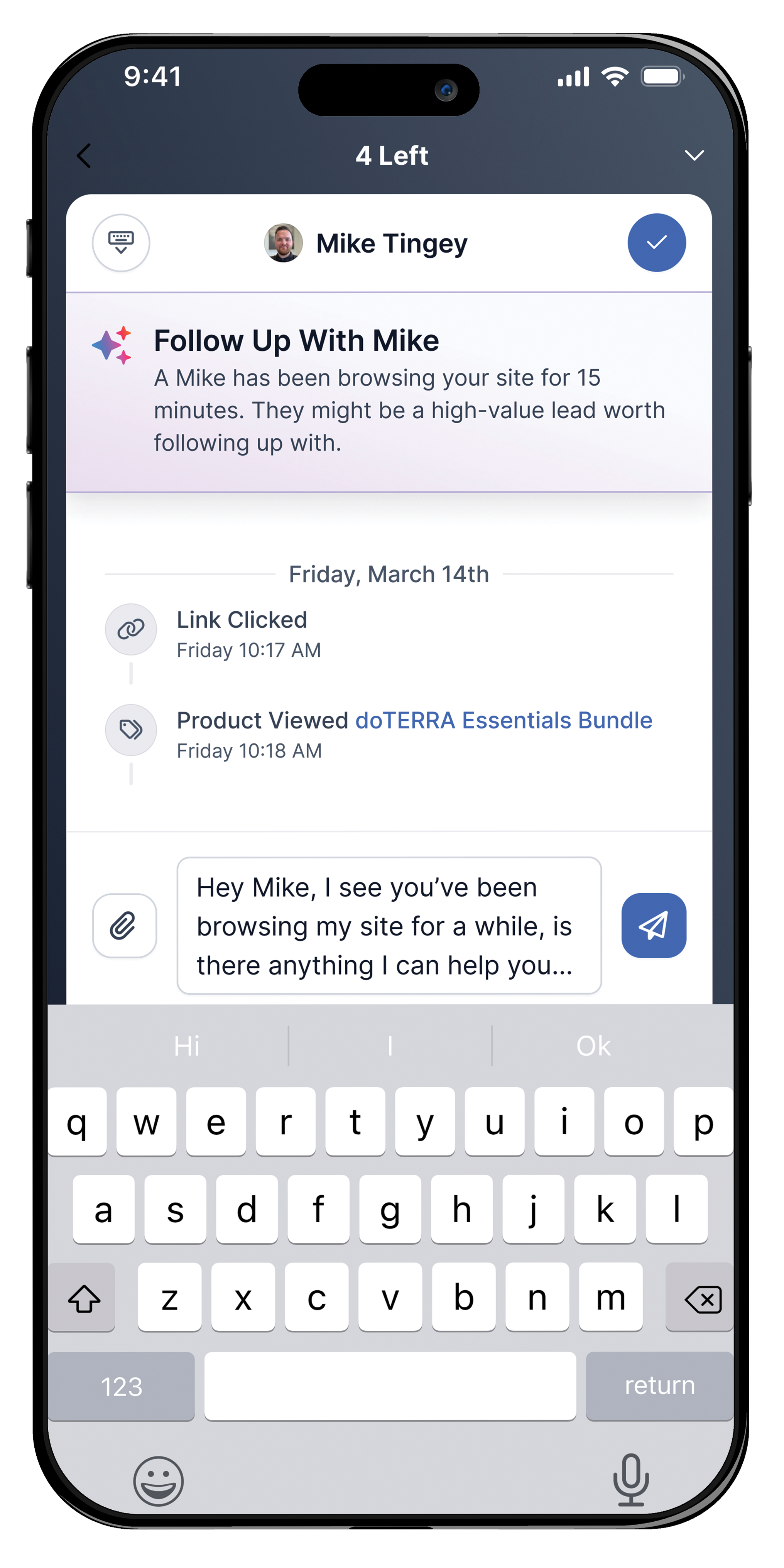 Fluid Catchups — AI-powered follow-up assistant