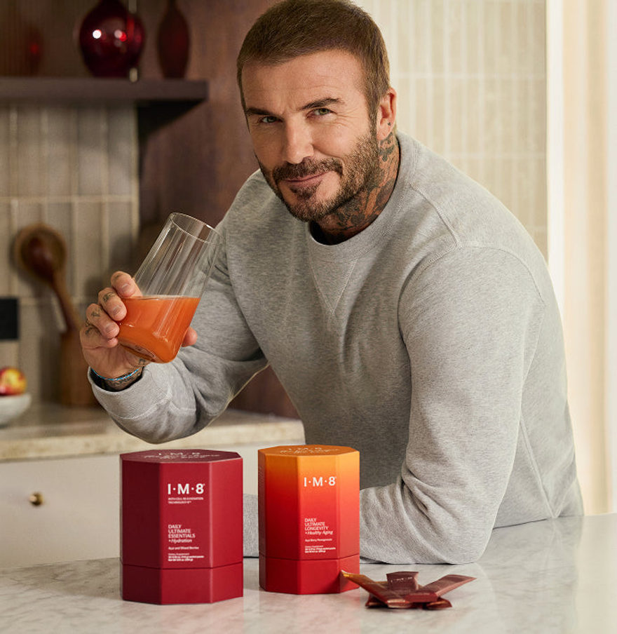 David Beckham with IM8 Daily Ultimate Essentials and Longevity