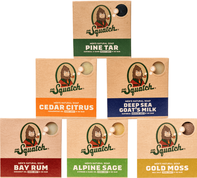 Dr. Squatch six-bar natural soap bundle