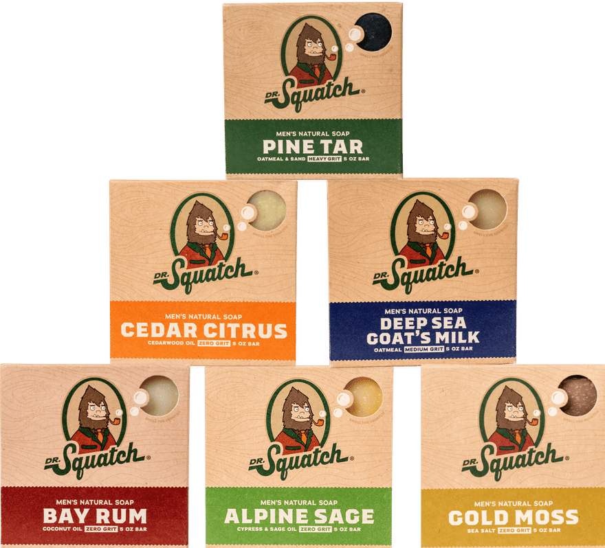 Dr. Squatch six-bar natural soap bundle