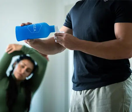 Person drinking ASEA Redox