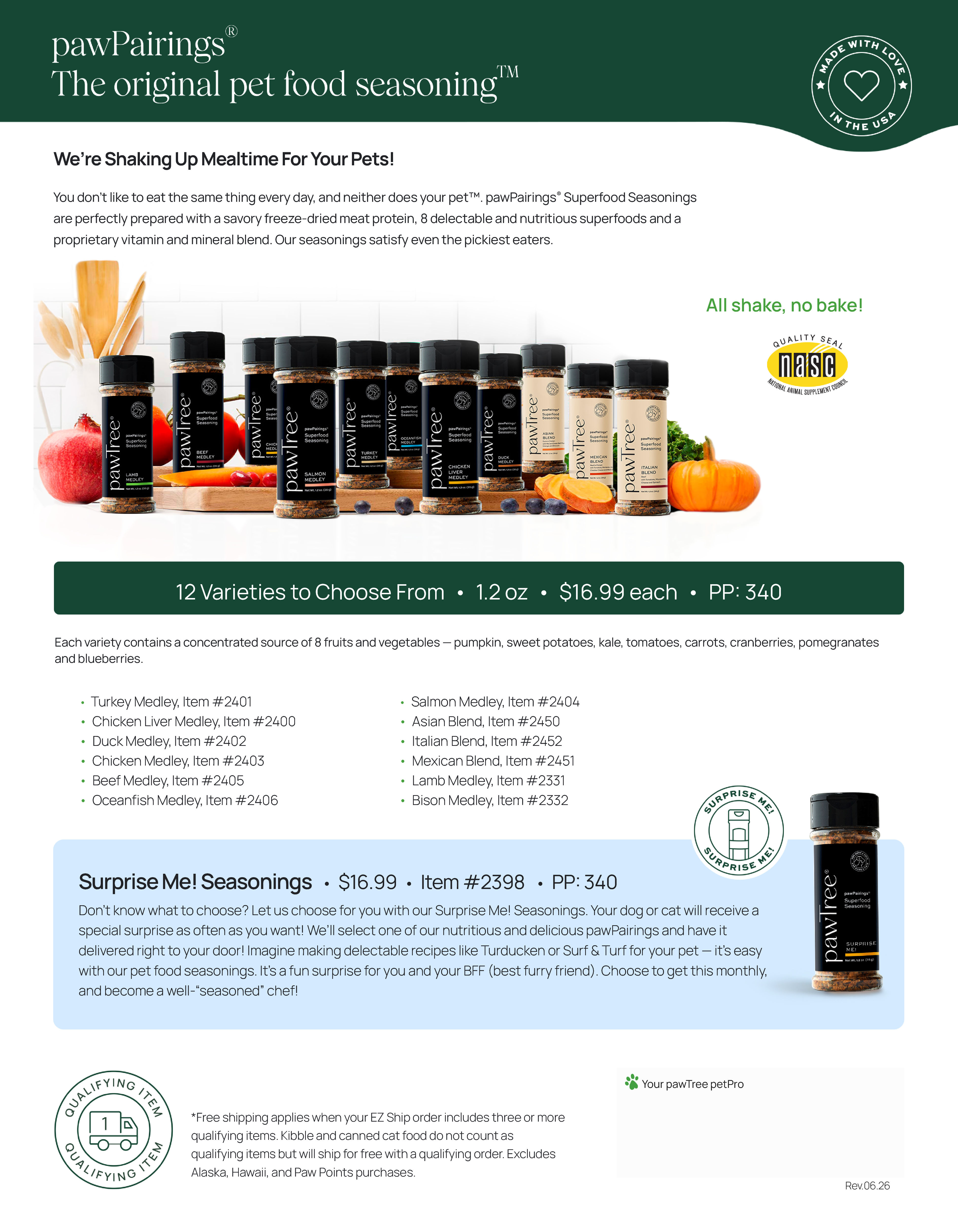 pawPairings Sell Sheet-June 2026
