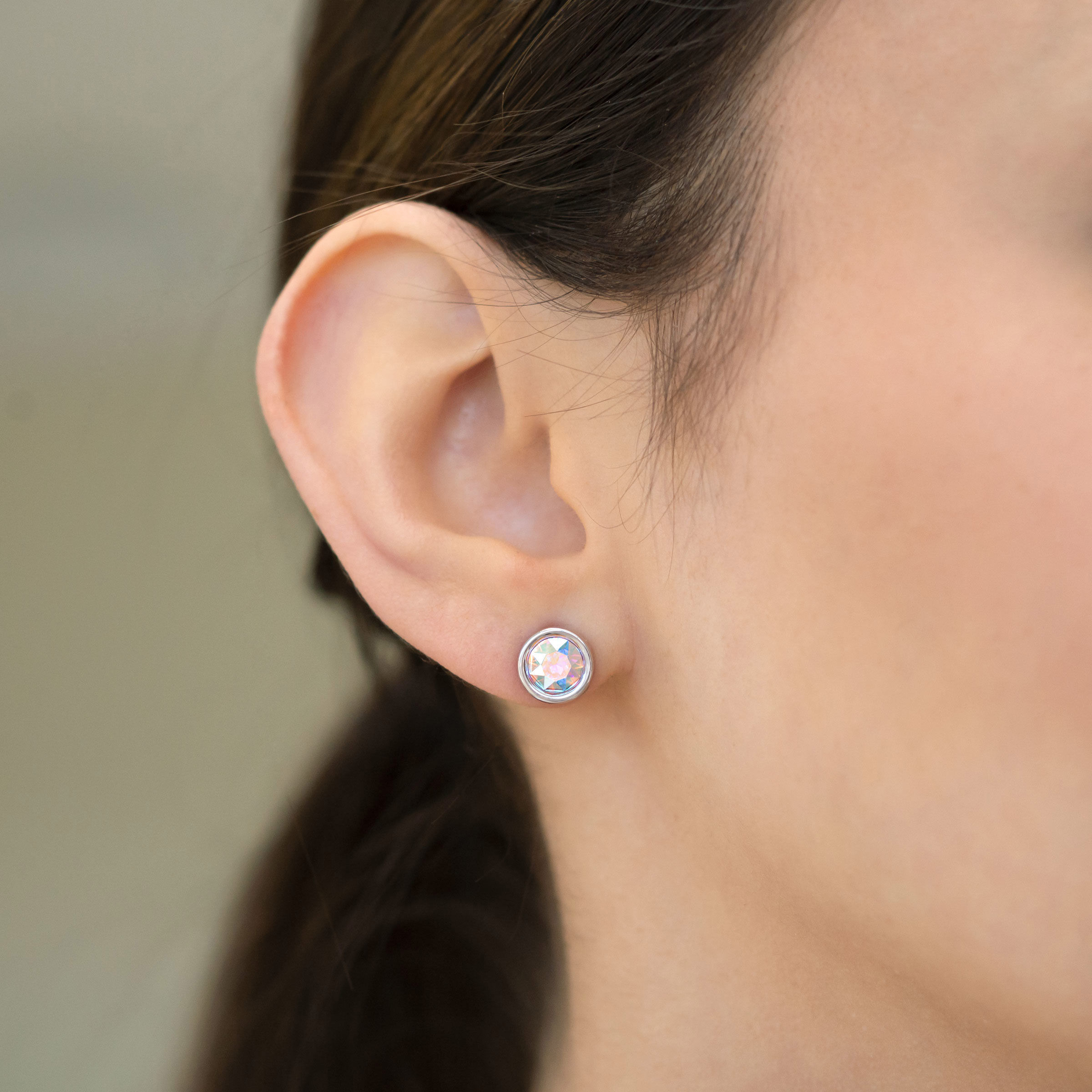 Crystal Aurore Boreale Ice Earrings — view 2