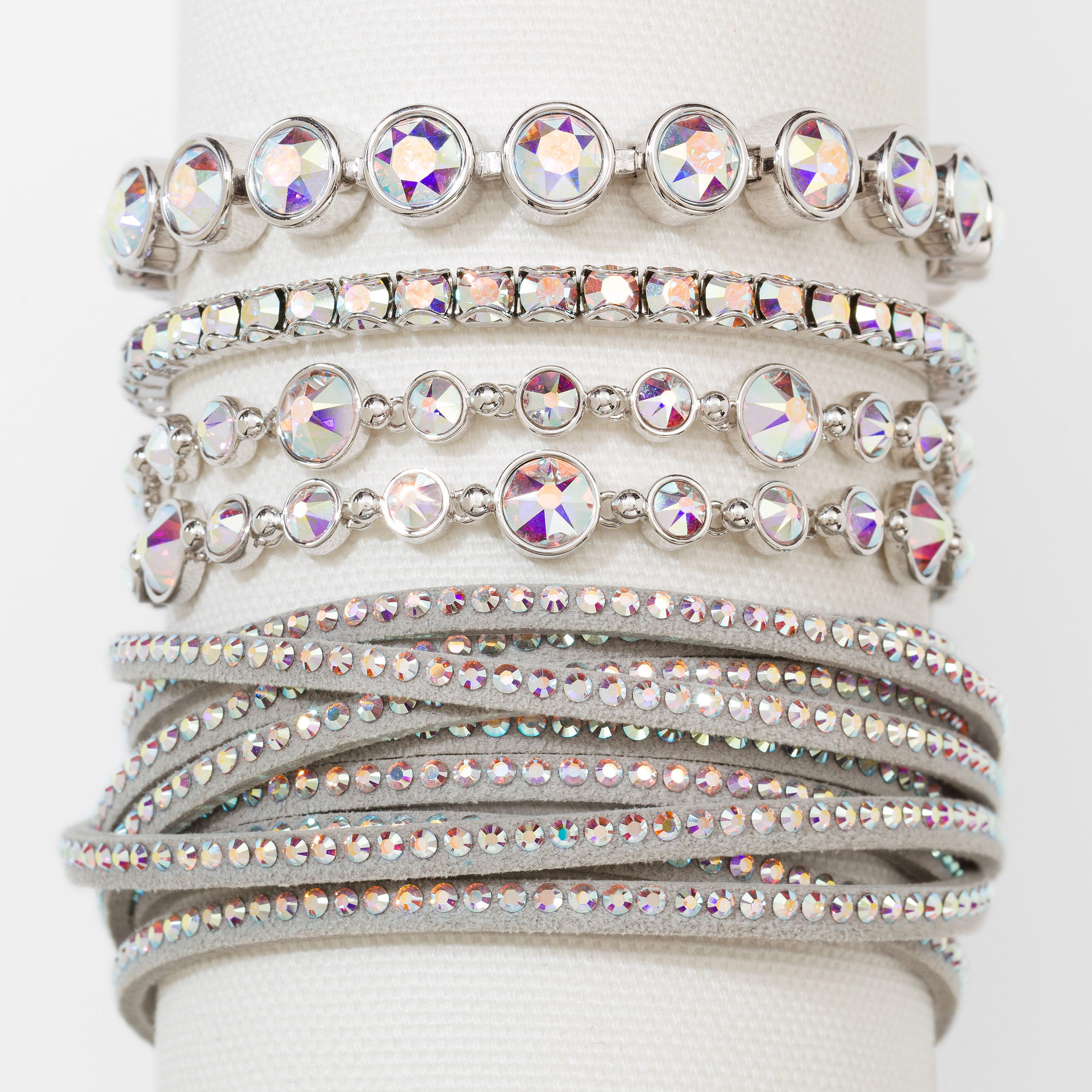 Wrap-Star Bracelet, Crystal Aurore Boreale — view 4