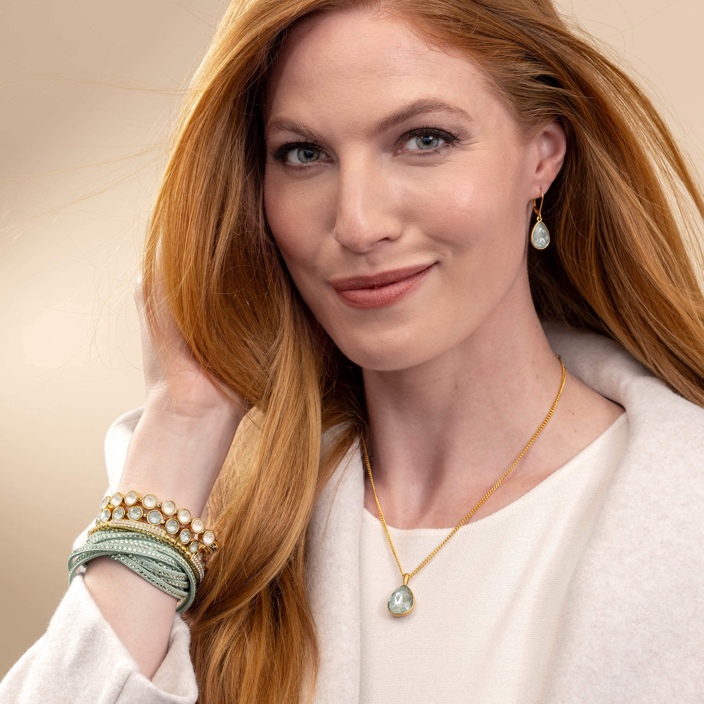Wrap-Star Bracelet, Chrysolite — view 2