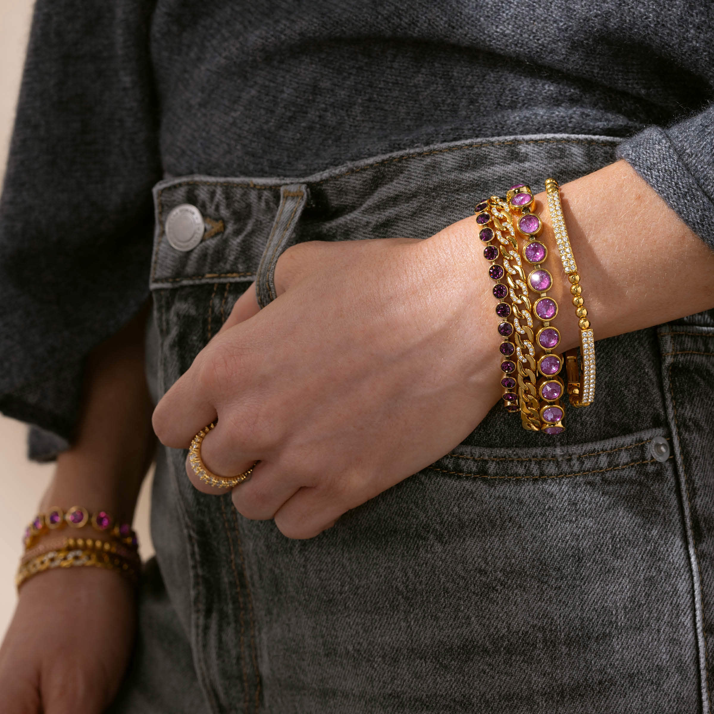 Urban Shine Bracelet, Golden — view 3