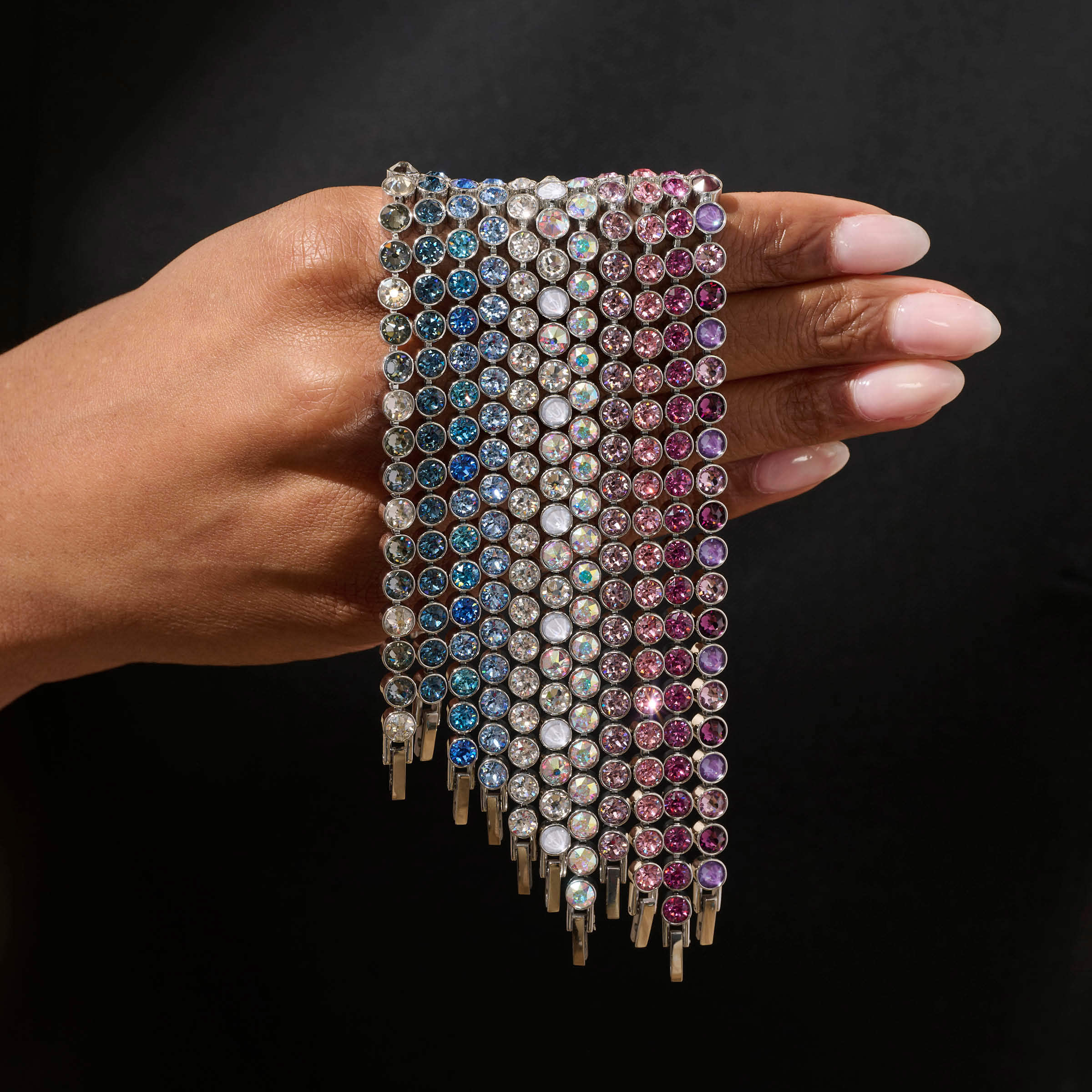 Mini Ice Bracelet, Crystal Aurore Boreale — view 3
