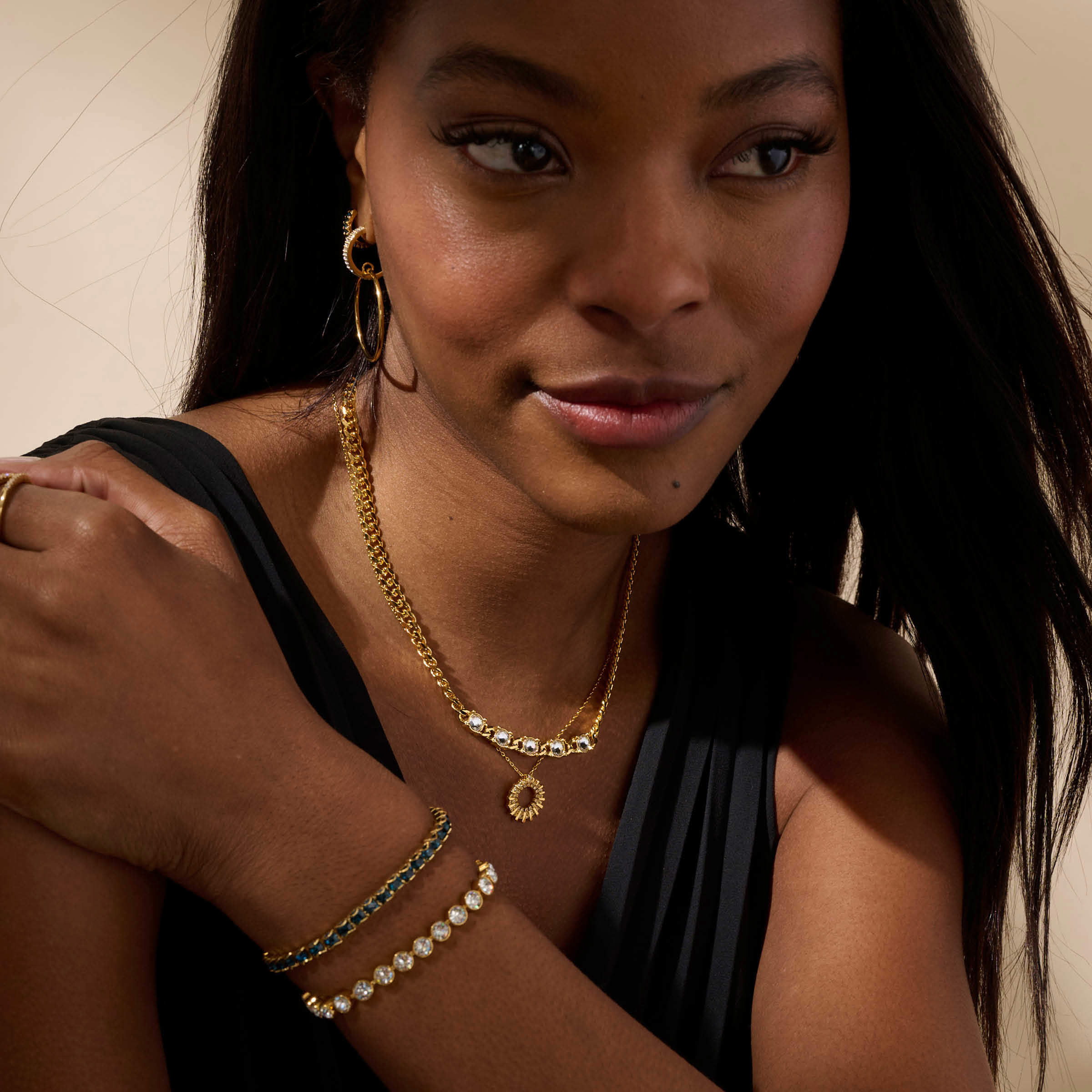 Arcadia Necklace, Golden — view 4