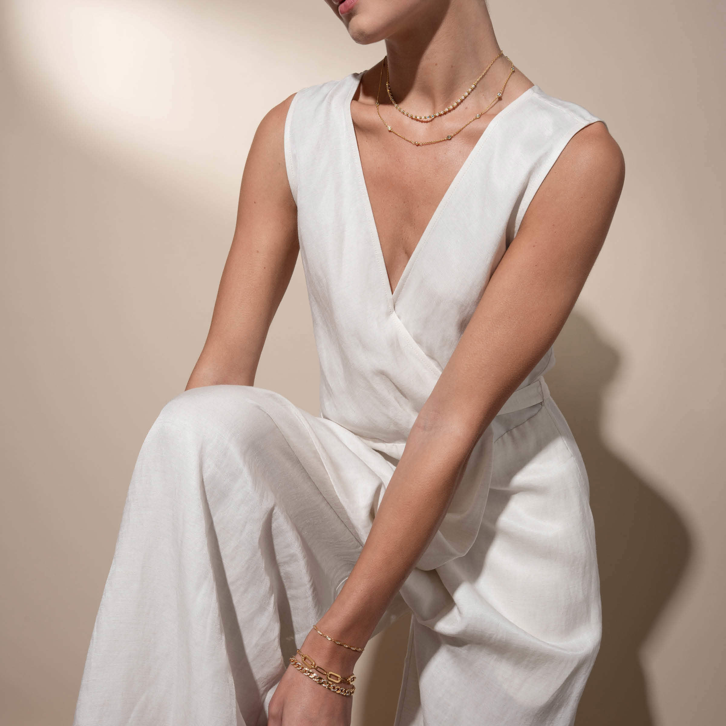 Bravo Necklace, Golden — view 2