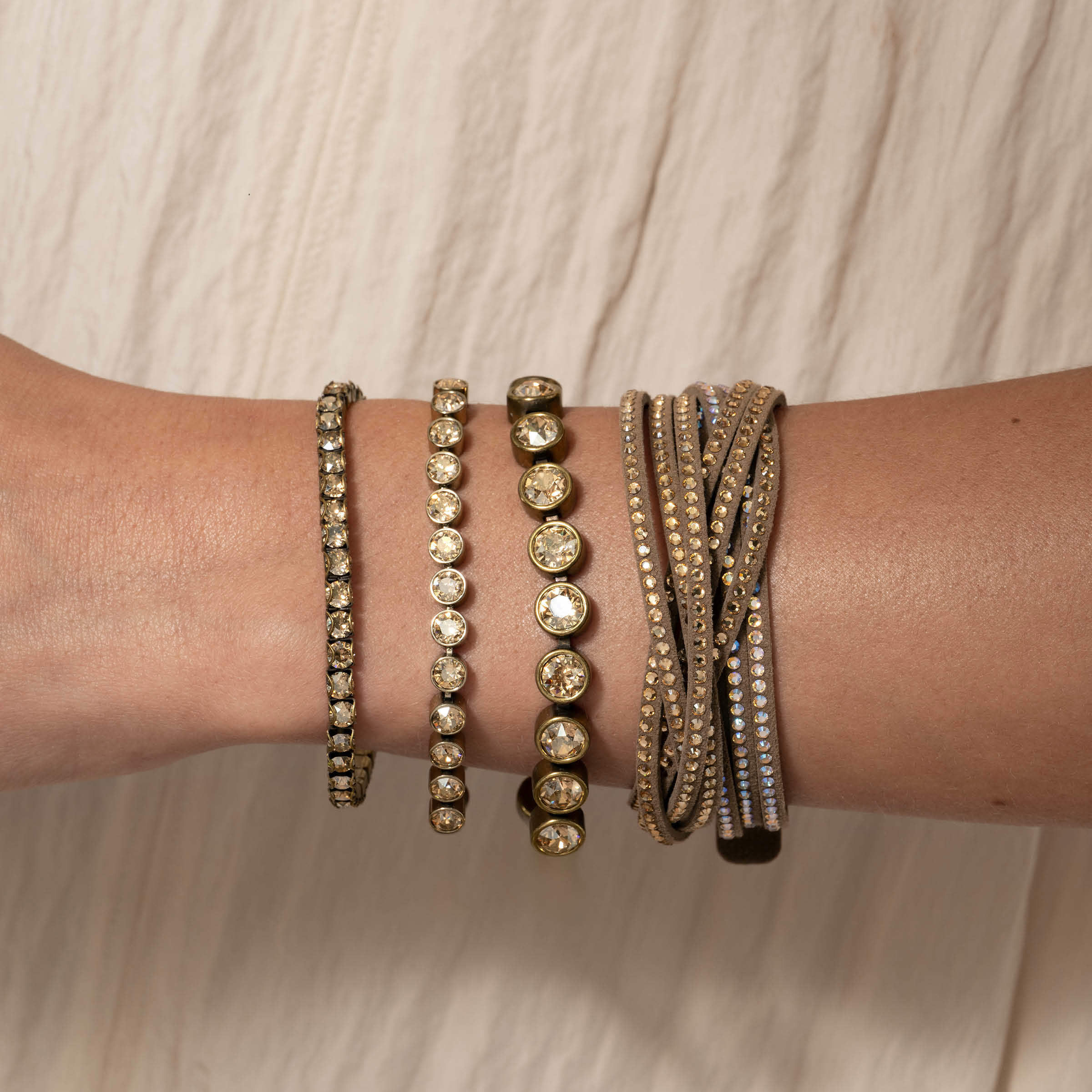 Wrap-Star Bracelet, Mocha — view 2