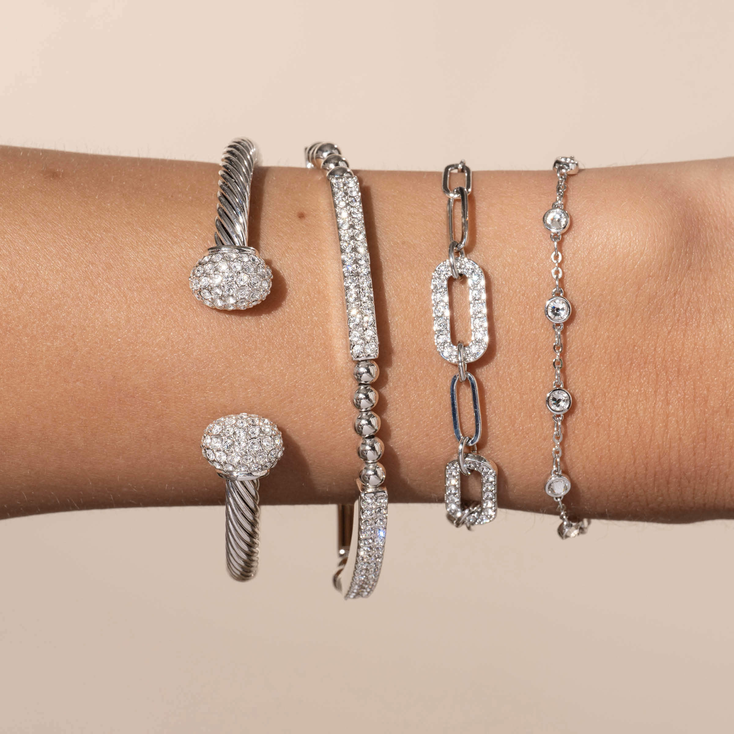 Fascinate Bracelet, Crystal — view 2