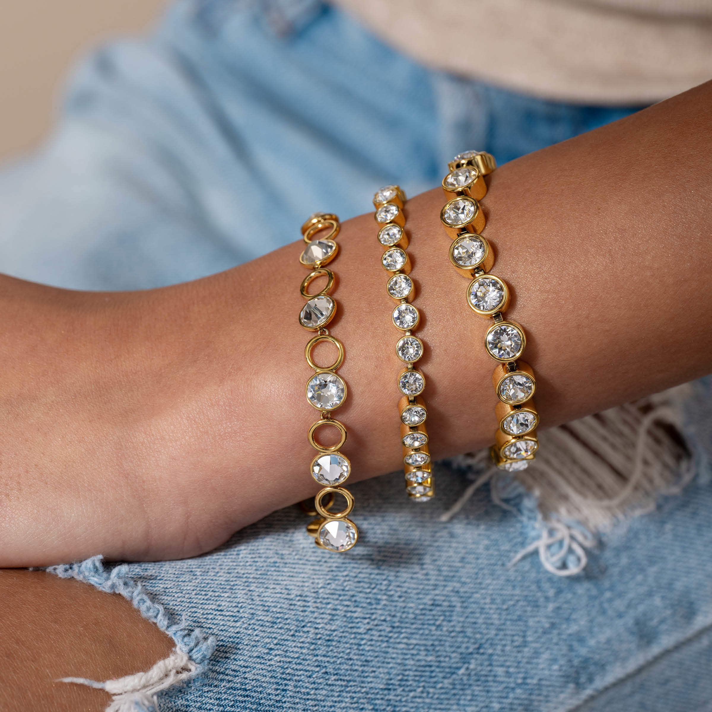 Golden Crystal Ice Bracelet — view 3