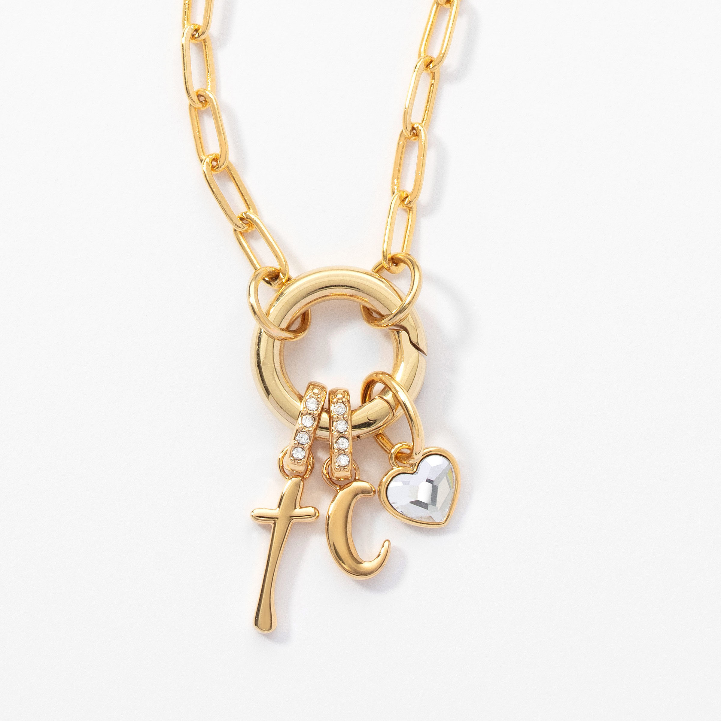 At Heart Charm, Red — view 2